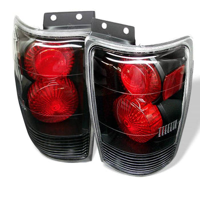 Ford Tail Lights, Euro Style Tail Lights, Tail Lights, Ford Expedition Tail Lights, 97-02 Tail Lights, Expedition Tail Lights, Spyder Tail Lights, Black Tail Lights