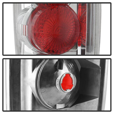 Ford Tail Lights, Euro Style Tail Lights, Tail Lights, Ford Expedition Tail Lights, 97-02 Tail Lights, Expedition Tail Lights, Chrome Tail Lights, Spyder Tail Lights