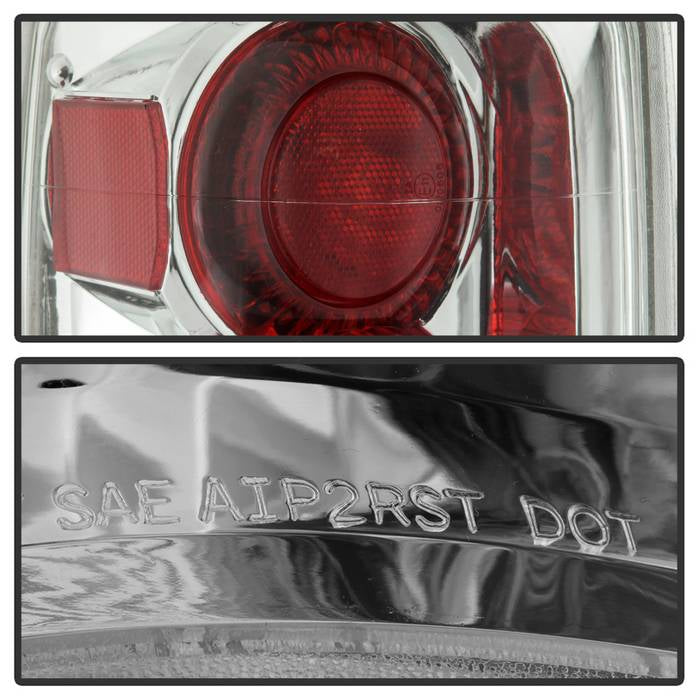 Ford Tail Lights, Euro Style Tail Lights, Tail Lights, Ford Expedition Tail Lights, 97-02 Tail Lights, Expedition Tail Lights, Chrome Tail Lights, Spyder Tail Lights