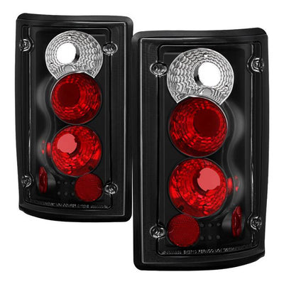 Ford Tail Lights, Ford Excursion Tail Lights, Ford 95-06 Tail Lights, Euro Style Tail Lights, Black Tail Lights, Spyder Tail Lights
