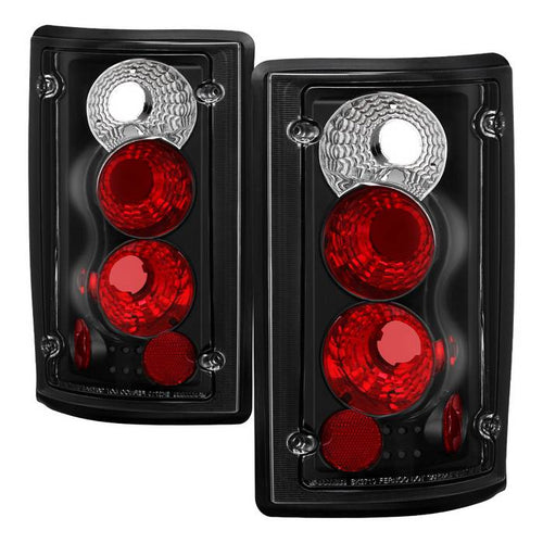 Ford Tail Lights, Ford Excursion Tail Lights, Ford 95-06 Tail Lights, Euro Style Tail Lights, Black Tail Lights, Spyder Tail Lights