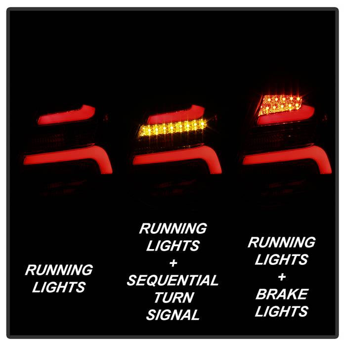 Ford Tail Lights, Ford Focus Tail Lights, Ford 12-14 Tail Lights, LED Tail Lights, Black Smoke Tail Lights, Spyder Tail Lights