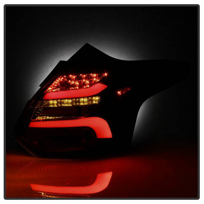 Ford Tail Lights, Ford Focus Tail Lights, Ford 12-14 Tail Lights, LED Tail Lights, Black Smoke Tail Lights, Spyder Tail Lights