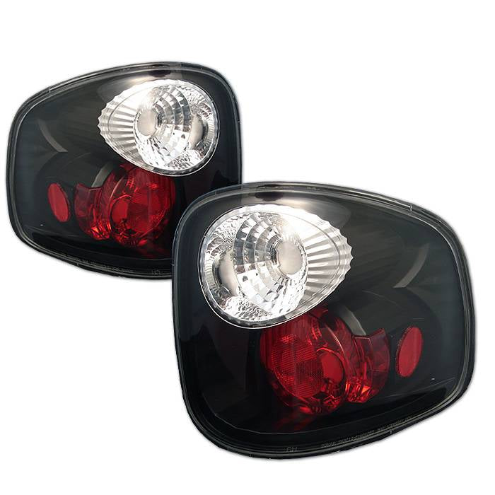 Ford Tail Lights, Ford F150 Tail Lights, Ford 01-03 Tail Lights, Euro Style Tail Lights, Black Tail Lights, Spyder Tail Lights