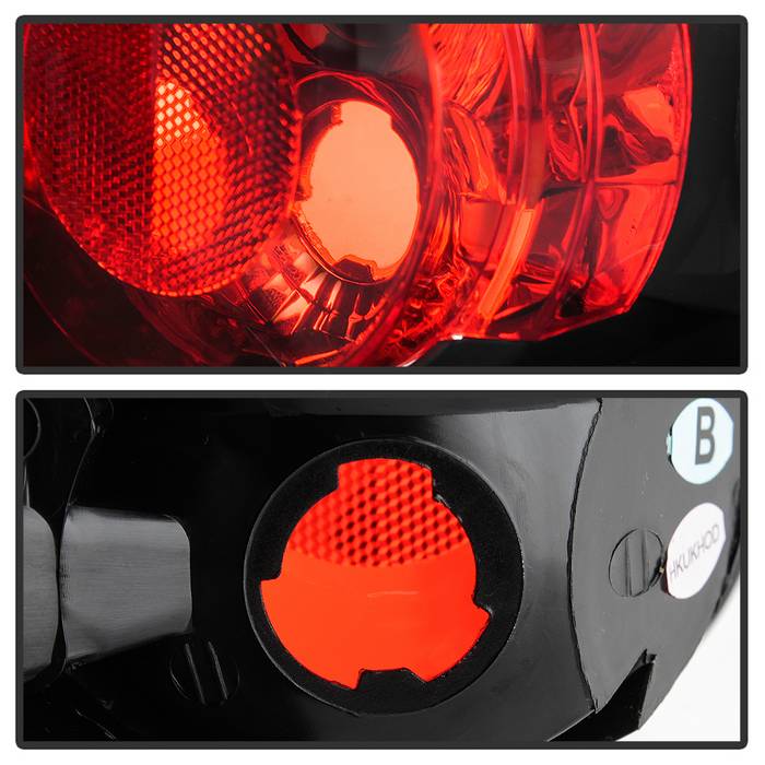 Ford Tail Lights, Ford F150 Tail Lights, Ford 01-03 Tail Lights, Euro Style Tail Lights, Black Tail Lights, Spyder Tail Lights