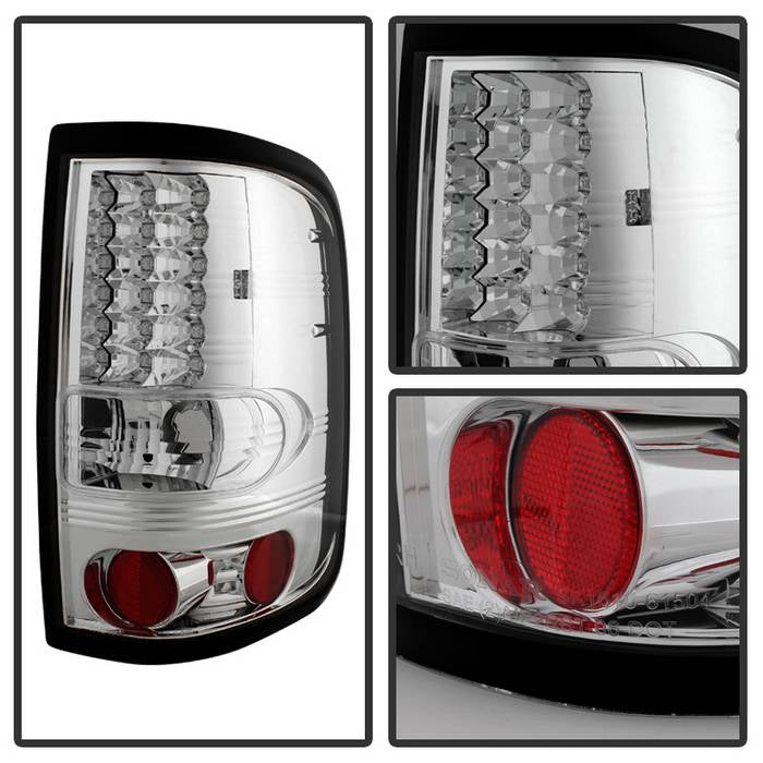 Ford LED Tail Lights, F150 LED Tail Lights, F150 04-08 Tail Lights, Chrome Tail Lights, Spyder Tail Lights