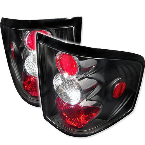 Ford Tail Lights, Ford F150 Tail Lights, Ford 04-08 Tail Lights, Euro Style Tail Lights, Black Tail Lights, Spyder Tail Lights