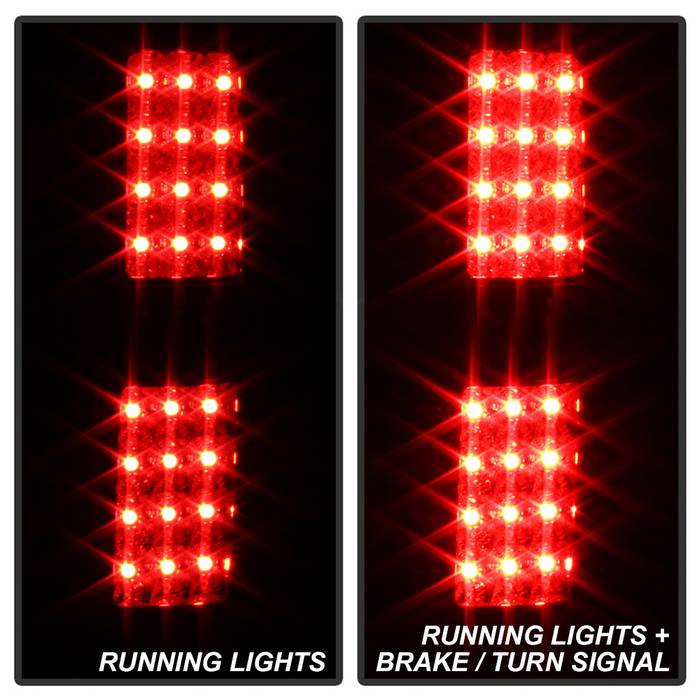 Ford Tail Lights, F150 Tail Lights, F150 09-14 Tail Lights, Black Tail Lights, Spyder Tail Lights