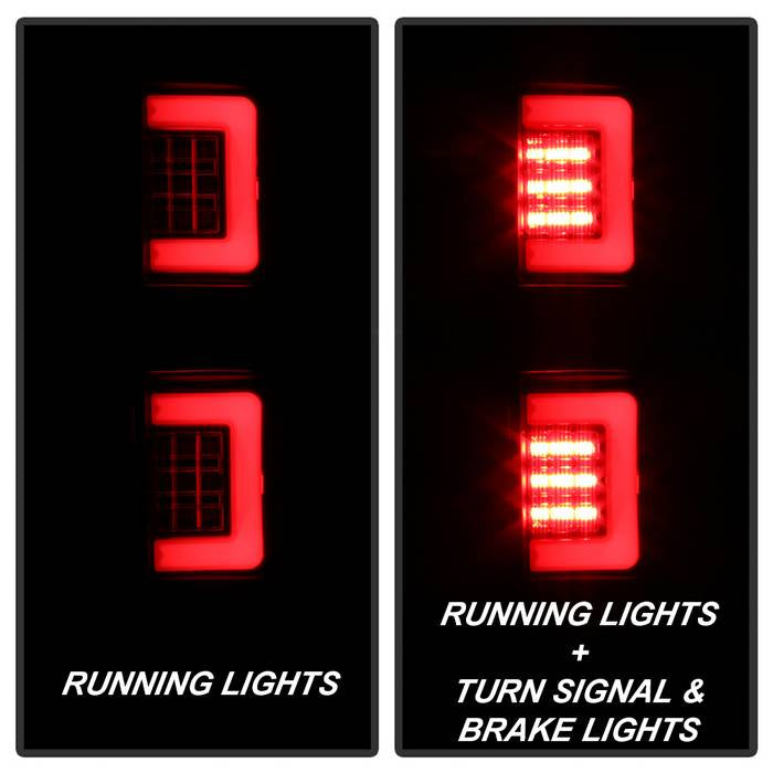 Ford Tail Lights, F150 Tail Lights, F150 09-14 Tail Lights, Black Tail Lights, Spyder Tail Lights