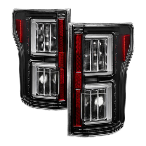 Ford Tail Lights, F150 Tail Lights, F150 15-17 Tail Lights, All Black Tail Lights, Spyder Tail Lights