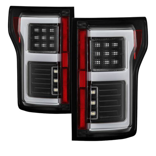 Ford Tail Lights, F150 Tail Lights, F150 15-17 Tail Lights, Black Tail Lights, Spyder Tail Lights