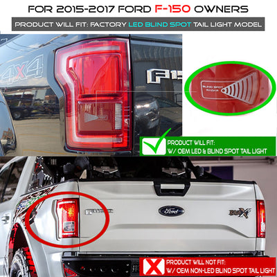 Ford Tail Lights, F150 Tail Lights, F150 15-17 Tail Lights, Black Tail Lights, Spyder Tail Lights