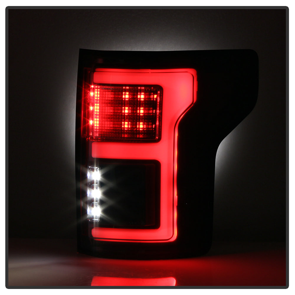 Ford Tail Lights, F150 Tail Lights, F150 15-17 Tail Lights, Black Tail Lights, Spyder Tail Lights