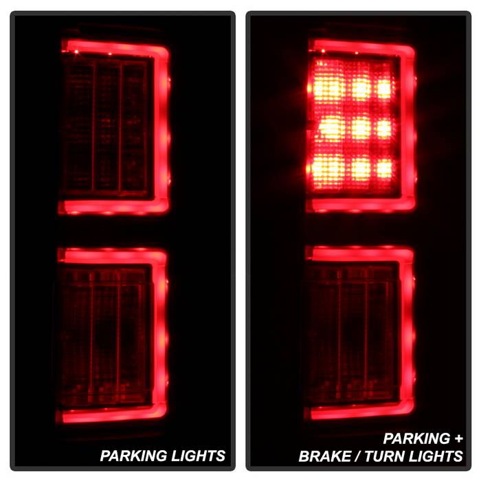 Ford Tail Lights, F150 Tail Lights, F150 18-19 Tail Lights, Black Tail Lights, Spyder Tail Lights