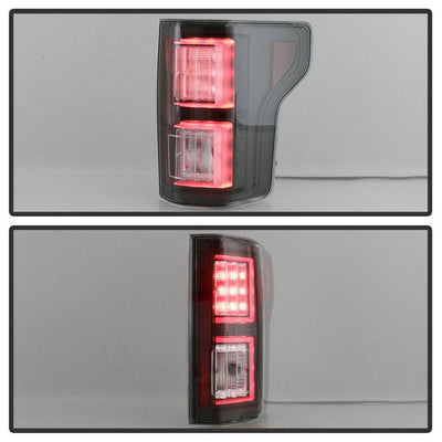 Ford Tail Lights, F150 Tail Lights, F150 18-19 Tail Lights, Black Tail Lights, Spyder Tail Lights