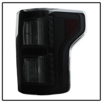 Ford Tail Lights, F150 Tail Lights, F150 18-19 Tail Lights, Black Smoke Tail Lights, Spyder Tail Lights