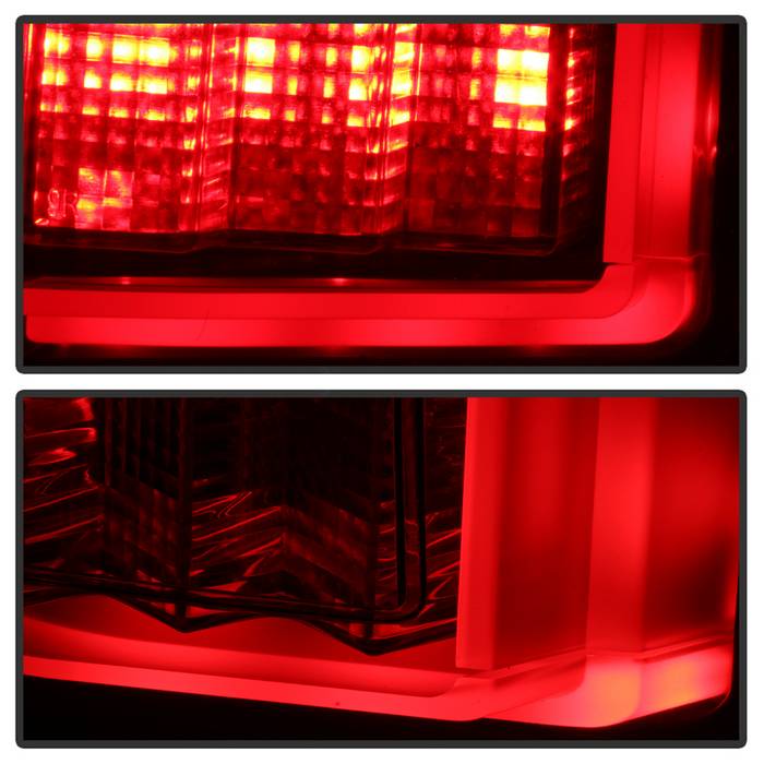 Ford Tail Lights, F150 Tail Lights, F150 18-19 Tail Lights, Black Smoke Tail Lights, Spyder Tail Lights