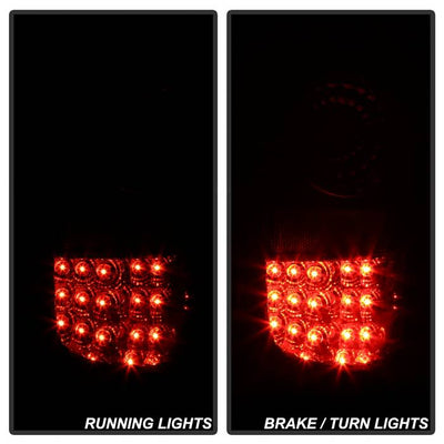 Ford Tail Lights, Ford F150 Tail Lights, Ford  97-03 Tail Lights, LED Tail Lights, Black Tail Lights, Spyder Tail Lights