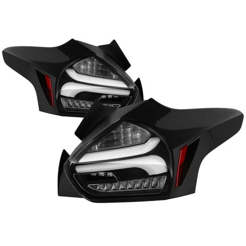 Ford Tail Lights, Ford Focus Tail Lights, Ford15-17 Tail Lights, Tail Lights, Black Tail Lights, Spyder Tail Lights