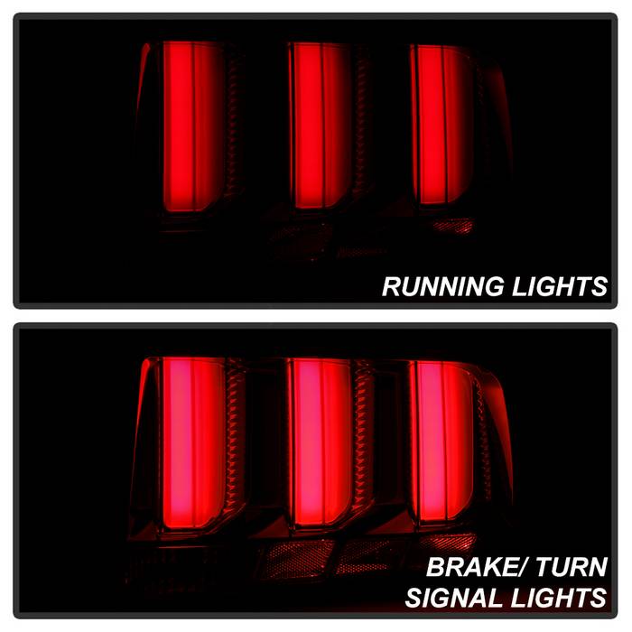 Ford Tail Lights, Mustang Tail Lights, Mustang 05-09 Tail Lights, Black Tail Lights, Spyder Tail Lights, LED Tail Lights