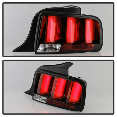 Ford Tail Lights, Mustang Tail Lights, Mustang 05-09 Tail Lights, Black Tail Lights, Spyder Tail Lights, LED Tail Lights