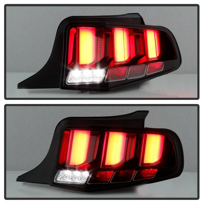 Ford Tail Lights, Mustang Tail Lights, Mustang 10-12 Tail Lights, Black Tail Lights, Spyder Tail Lights, LED Tail Lights