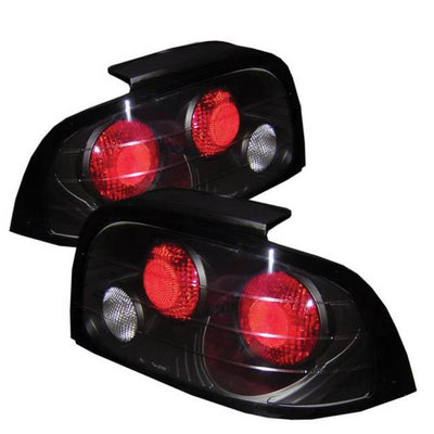 Ford Mustang Tail Lights, Mustang Tail Lights, 1996-1998 Tail Lights, Black Tail Lights, Spyder Tail Lights, LED Tail Lights