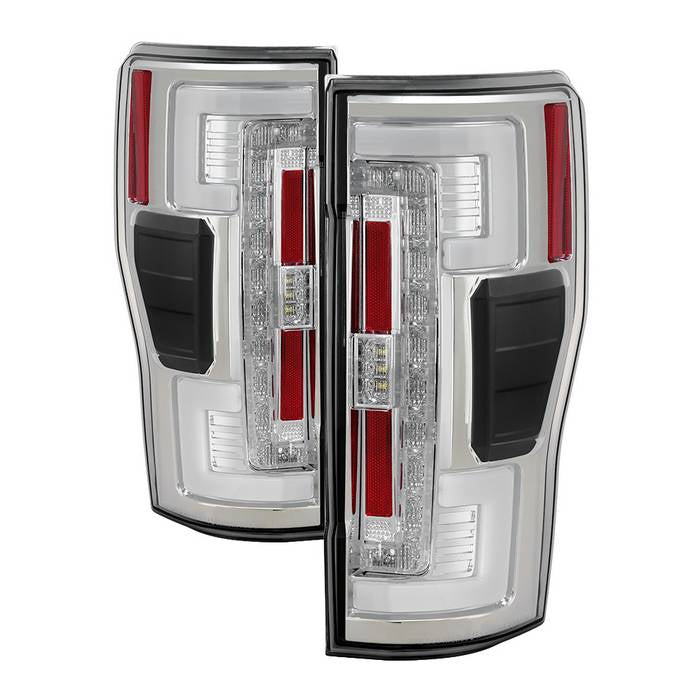 Ford Tail Lights, F250 Tail Lights, F250 17-18 Tail Lights, Chrome Tail Lights, Spyder Tail Lights, LED Tail Lights