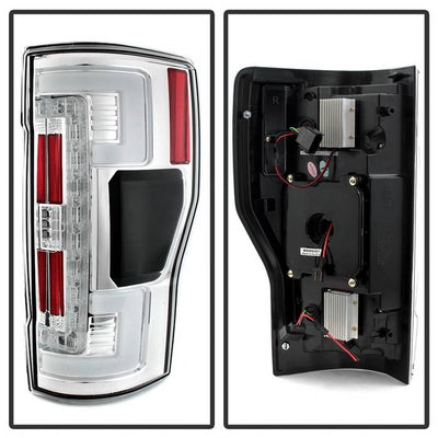 Ford Tail Lights, F250 Tail Lights, F250 17-18 Tail Lights, Chrome Tail Lights, Spyder Tail Lights, LED Tail Lights