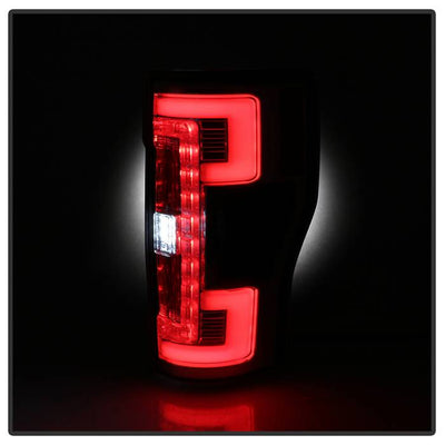 Ford Tail Lights, F250 Tail Lights, F250 17-18 Tail Lights, Chrome Tail Lights, Spyder Tail Lights, LED Tail Lights