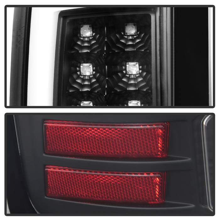 GMC LED Tail Lights, Sierra 1500 Tail Lights, Sierra 2500HD Tail Lights, Sierra 3500HD Tail Lights, Black Tail Lights, Spyder Tail Lights