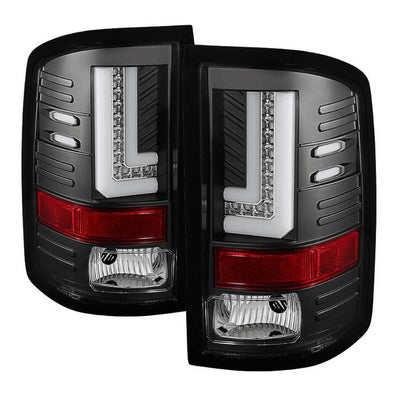 GMC LED Tail Lights, Sierra 1500 Tail Lights, Sierra 2500HD Tail Lights, Sierra 3500HD Tail Lights, Black Tail Lights, Spyder Tail Lights
