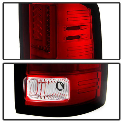 GMC LED Tail Lights, Sierra 1500 Tail Lights, Sierra 2500HD Tail Lights, Sierra 3500HD Tail Lights, Red Clear Tail Lights, Spyder Tail Lights