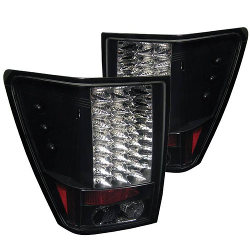 Jeep Tail Lights, LED Tail Lights, Grand Cherokee Tail Lights, 05-06 Tail Lights, Black Tail Lights