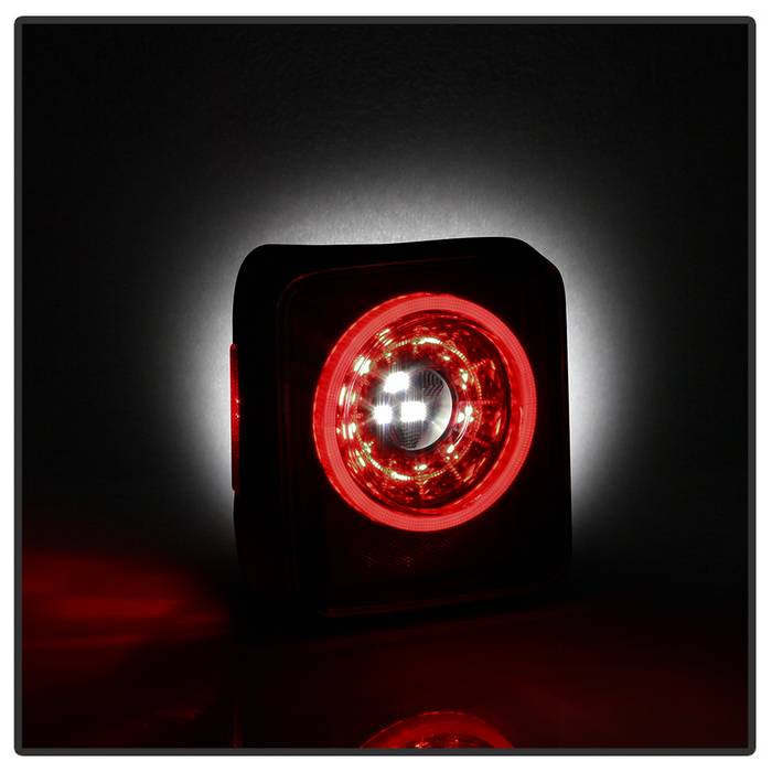 Jeep LED Tail Light, Jeep Wrangler Tail Light, Jeep  2019 - 2020 Tail Light, LED Tail Light, Spyder Tail Light, Black Smoke Tail Light