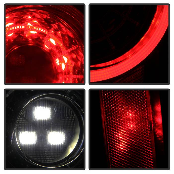 Jeep LED Tail Light, Jeep Wrangler Tail Light, Jeep  2019 - 2020 Tail Light, LED Tail Light, Spyder Tail Light, Black Smoke Tail Light