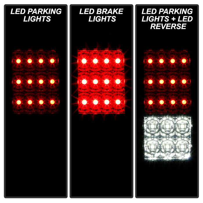 Jeep LED Tail Lights, Jeep Wrangler JK Tail Lights, Jeep Wrangler JKU Tail Lights, Jeep 07-18 Tail Lights, LED Tail Lights, Spyder LED Tail Lights, Smoke Tail Lights