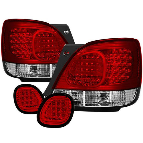 Lexus LED Tail Lights, GS 300 Tail Lights, GS 400 LED Tail Lights, Red Clear LED Tail Lights, Spyder LED Tail Lights