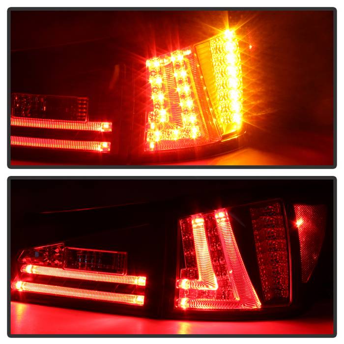 Lexus Tail Lights, Lexus IS250 Tail Lights, 06-08 Tail Lights, LED Tail Lights, Spyder Tail Lights, Black Smoke Tail Lights