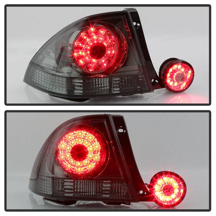 Lexus LED Tail Lights, IS300 Tail Lights, IS300 01-03 Tail Lights, Smoke LED Tail Lights, Spyder LED Tail Lights