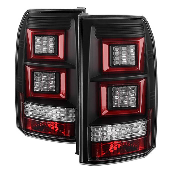 Land Rover Tail Lights, Discovery 3 Tail Lights, Land Rover LR3 Tail Lights, 05-09 Tail Lights, LED Tail Lights, Light Bar Tail Lights, Black Tail Lights, Spyder Tail Lights