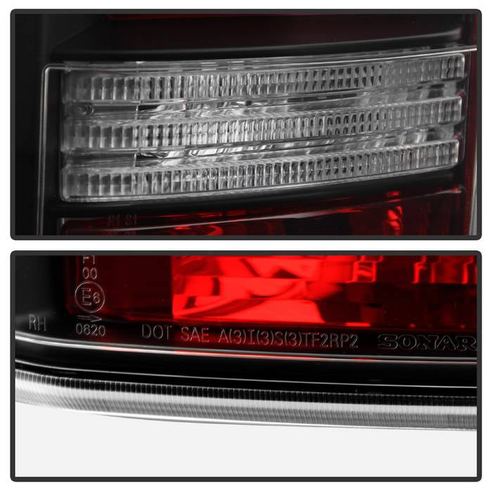 Land Rover Tail Lights, Discovery 3 Tail Lights, Land Rover LR3 Tail Lights, 05-09 Tail Lights, LED Tail Lights, Light Bar Tail Lights, Black Tail Lights, Spyder Tail Lights