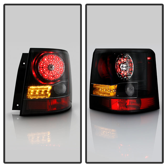 Land Rover Tail Lights, Range Rover Tail Lights, LED Tail Lights, 06-09 Tail Lights, Black Tail Lights