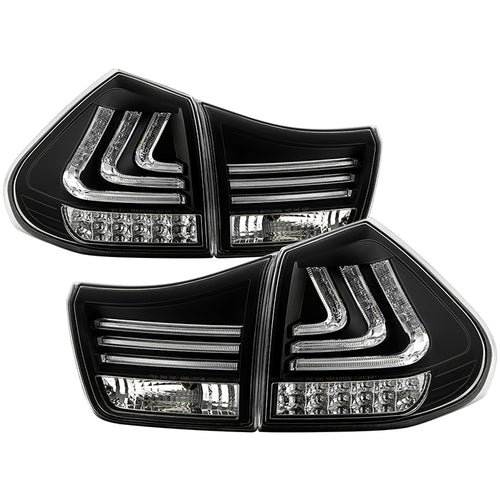 Lexus LED Tail Lights, RX330 Tail Lights, RX350 LED Tail Lights, Black LED Tail Lights, Spyder LED Tail Lights