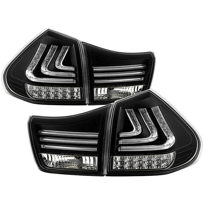 Lexus LED Tail Lights, RX330 Tail Lights, RX350 LED Tail Lights, Black LED Tail Lights, Spyder LED Tail Lights