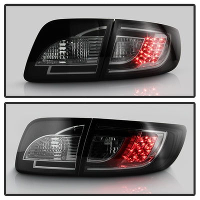 Mazda Tail Lights, Mazda3 Tail Lights, 03-08 Tail Lights, LED Tail Lights, Smoke Tail Lights, Spyder Tail Lights