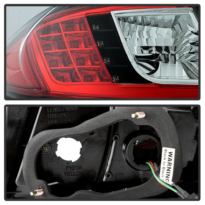 Mazda Tail Lights, Mazda6 Tail Lights, 03-08 Tail Lights, LED Tail Lights, Black Tail Lights, Spyder Tail Lights