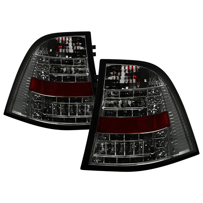 Mercedes Benz Tail Lights, M-Class Tail Lights, 98-05 Tail Lights, LED Tail Lights, Smoke Tail Lights, Spyder Tail Lights