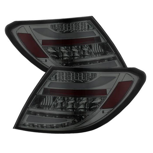 Mercedes Benz Tail Lights, C-Class Tail Lights, 08-11 Tail Lights, LED Tail Lights, Smoke Tail Lights, Spyder Tail Lights