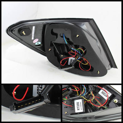 Mercedes Benz Tail Lights, C-Class Tail Lights, 08-11 Tail Lights, LED Tail Lights, Smoke Tail Lights, Spyder Tail Lights